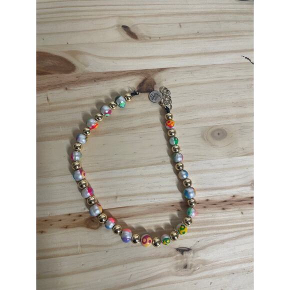 Venessa Arizaga Go With The Flow Freshwater Pearl Colorful Necklace FLAWED - Picture 2 of 6